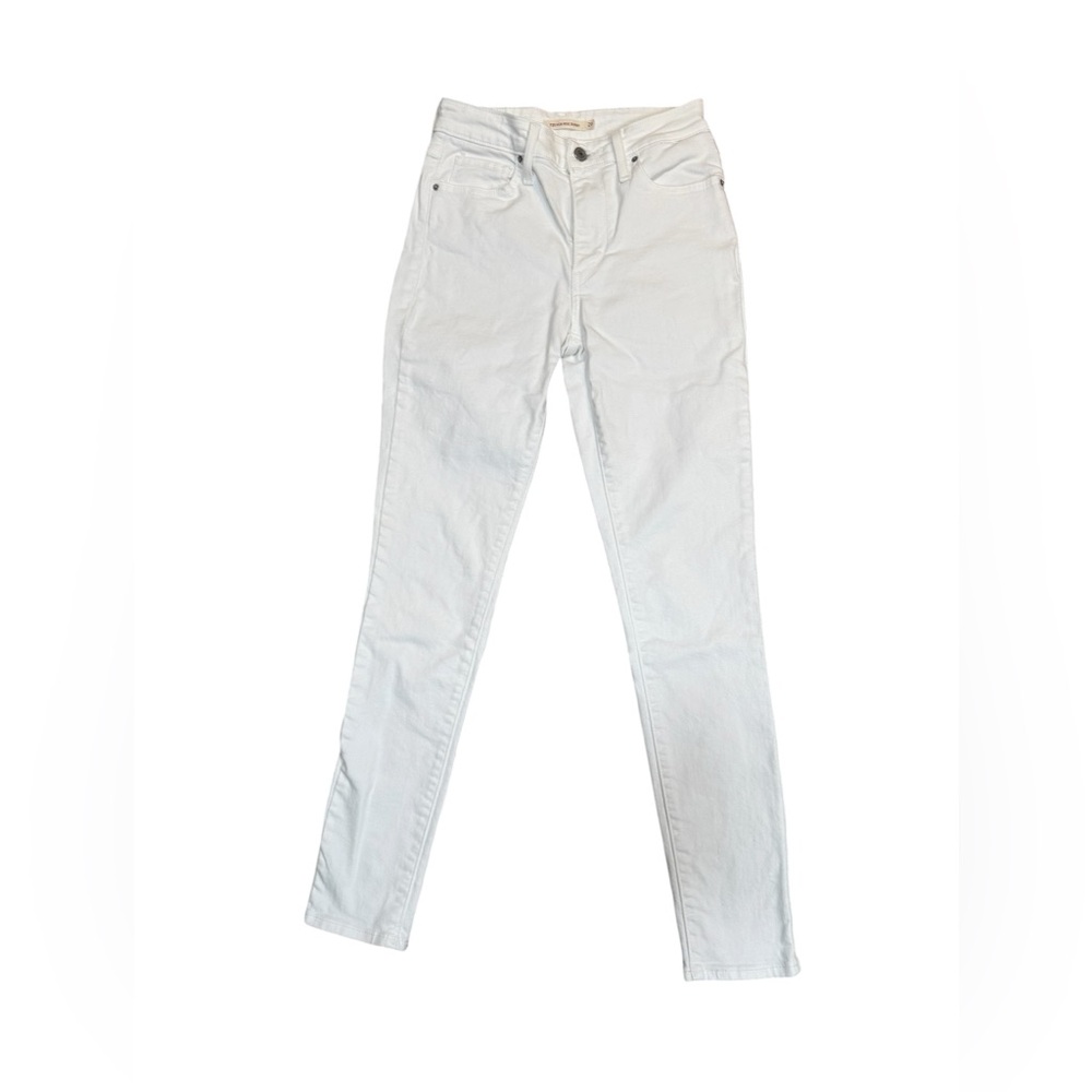 Levi’s 721 High Rise Skinny Jeans 26 White Stretch Denim